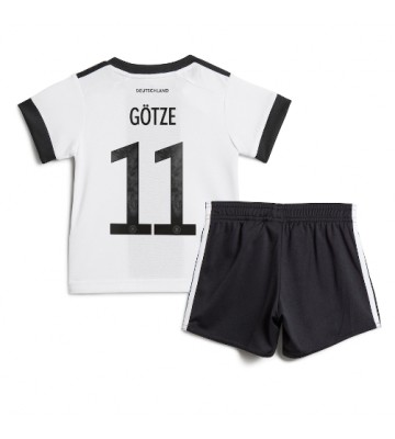 Tyskland Mario Gotze #11 Hemmakläder Barn VM 2022 Kortärmad (+ Korta byxor)